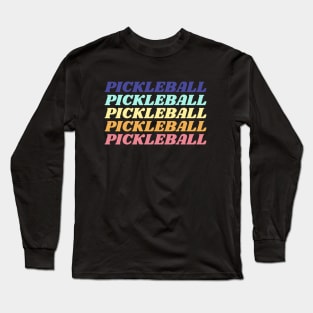 Retro Pickleball Long Sleeve T-Shirt